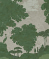 Tuscan Landscape Mural, Green