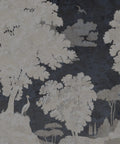 Tuscan Landscape Mural, Navy