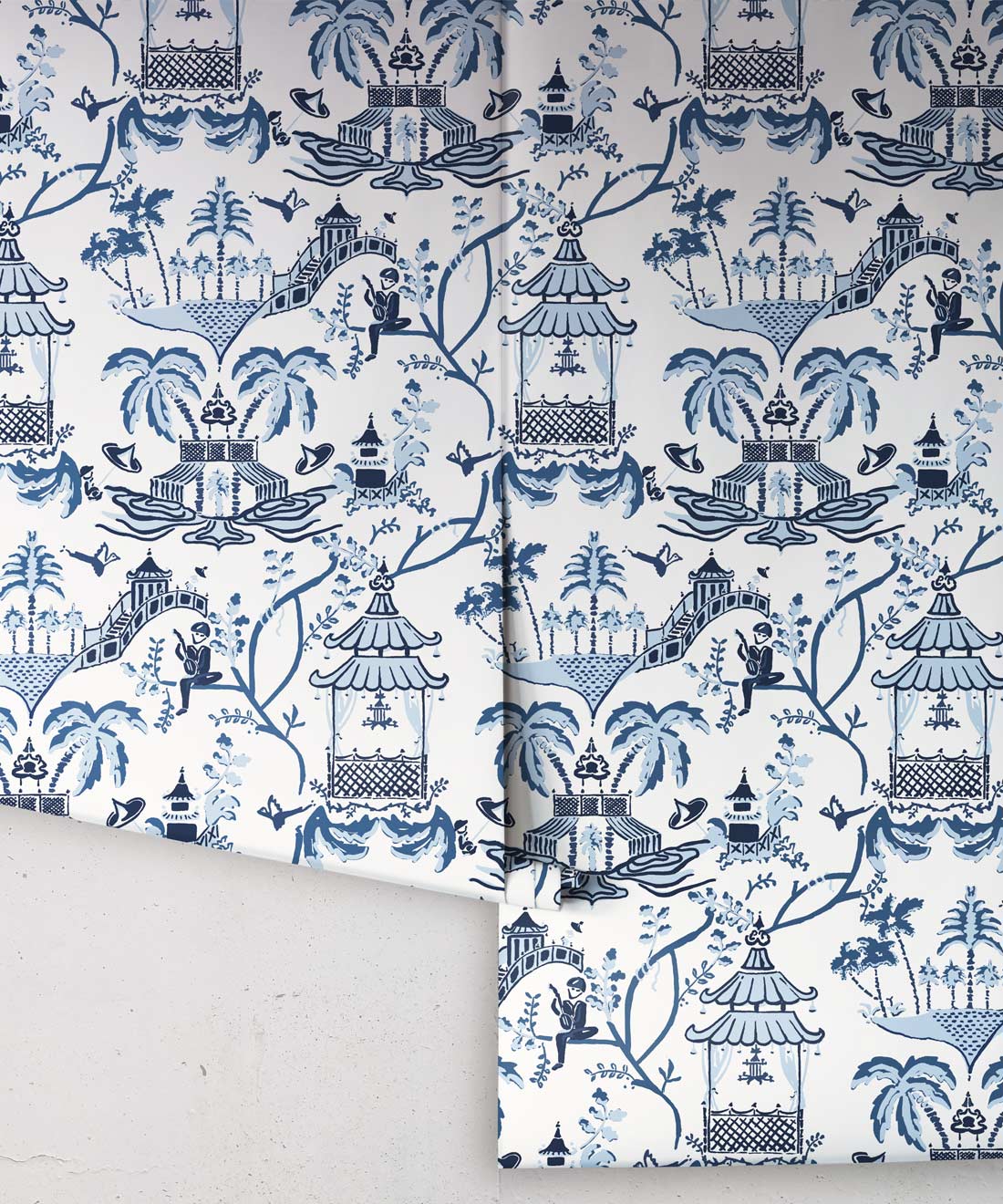 Mulberry Wallpaper, Indigo