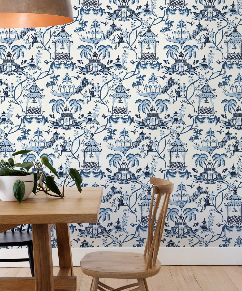 Mulberry Wallpaper, Indigo