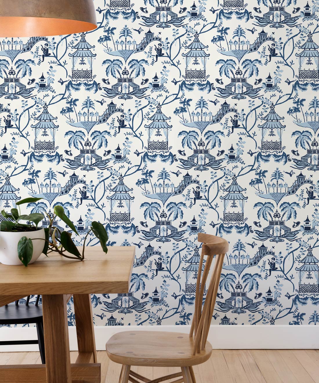 Mulberry Wallpaper, Indigo