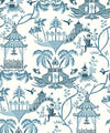 Mulberry Wallpaper, Prussian Blue