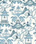 Mulberry Wallpaper, Prussian Blue