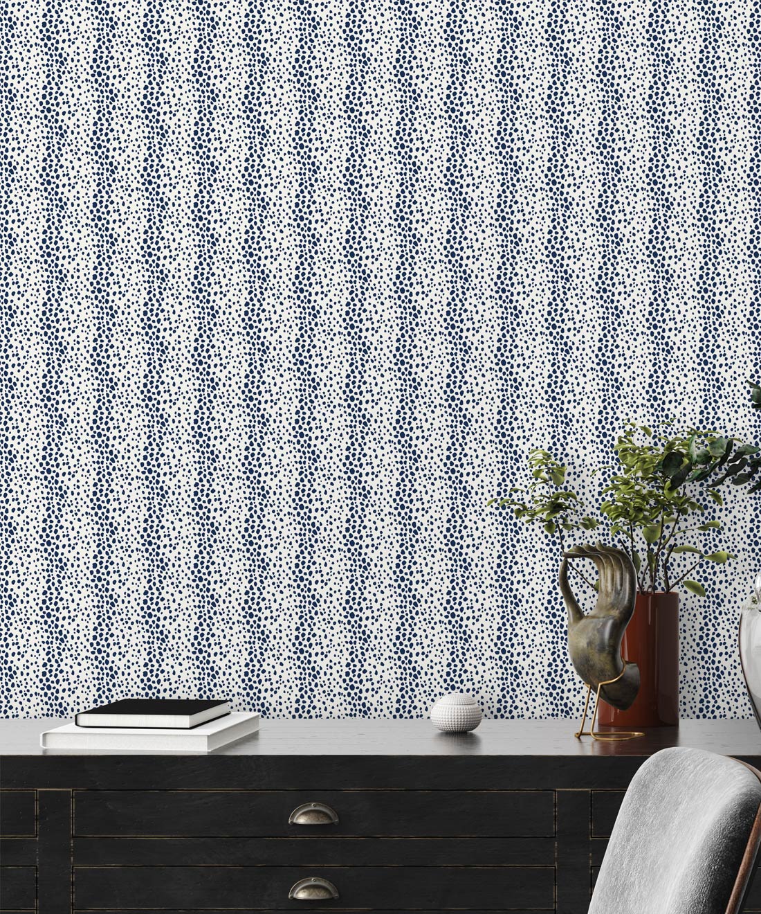 Park Avenue Petite Wallpaper, Indigo