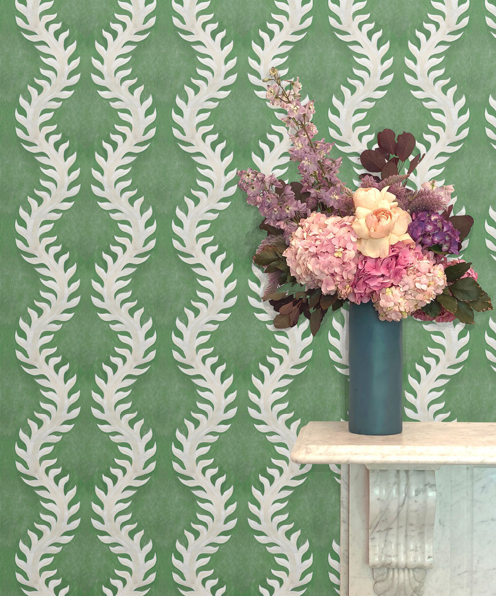 Fern Wallpaper, Fern Green