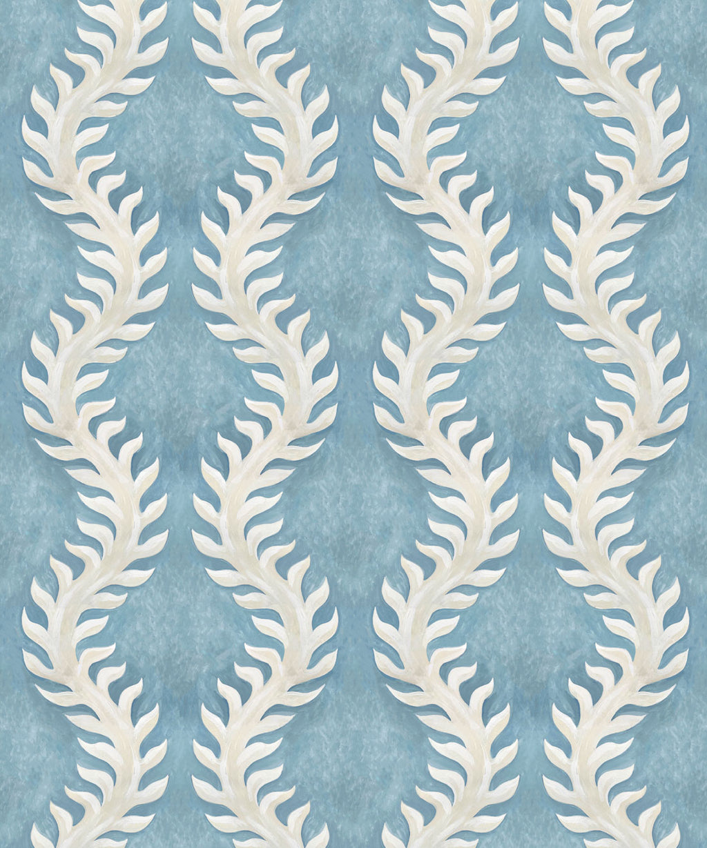 Fern Wallpaper, French Blue