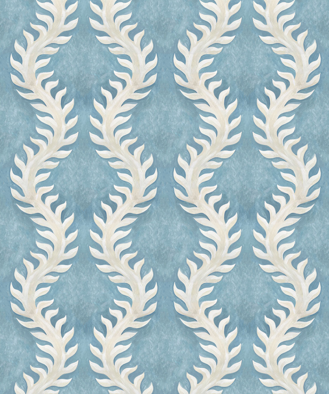 Fern Wallpaper, French Blue