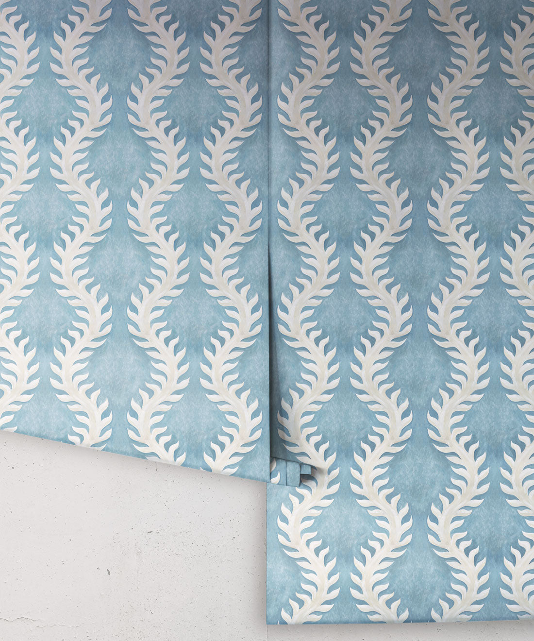 Fern Wallpaper, French Blue
