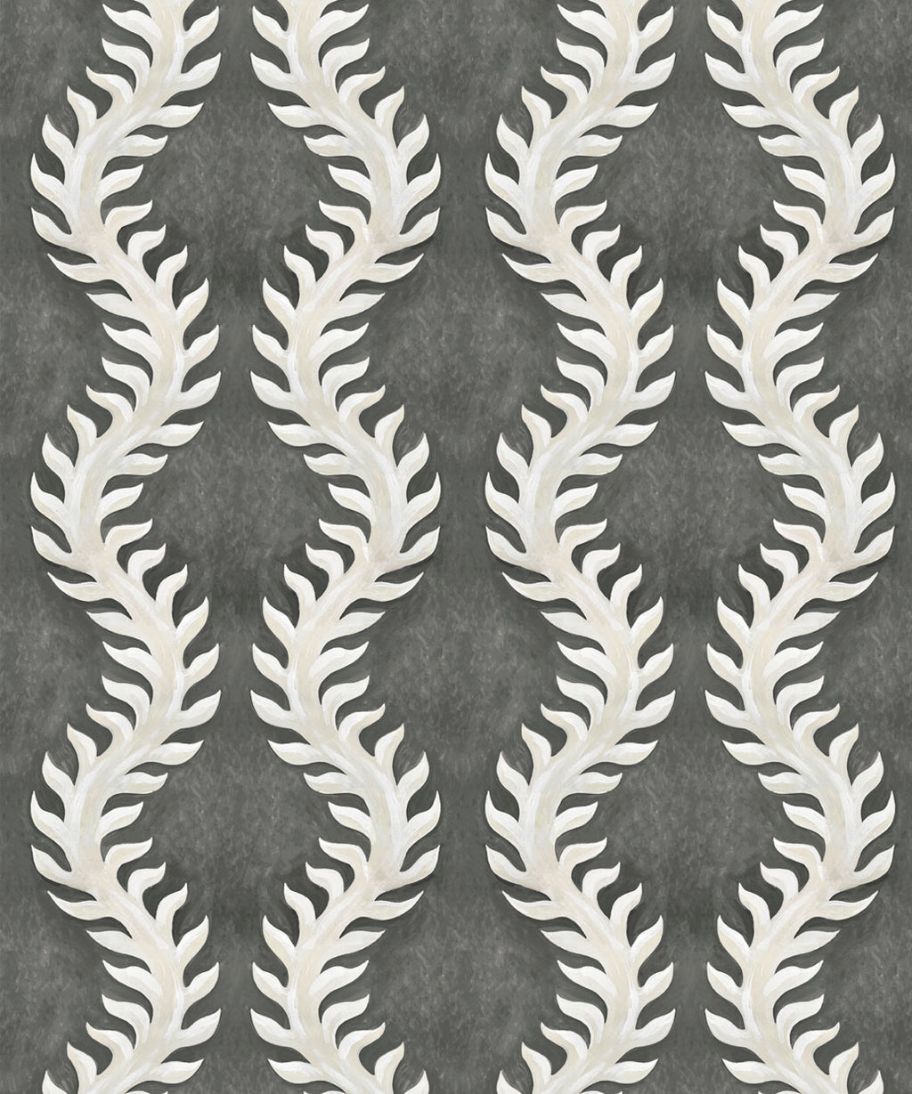 Fern Wallpaper, Grey