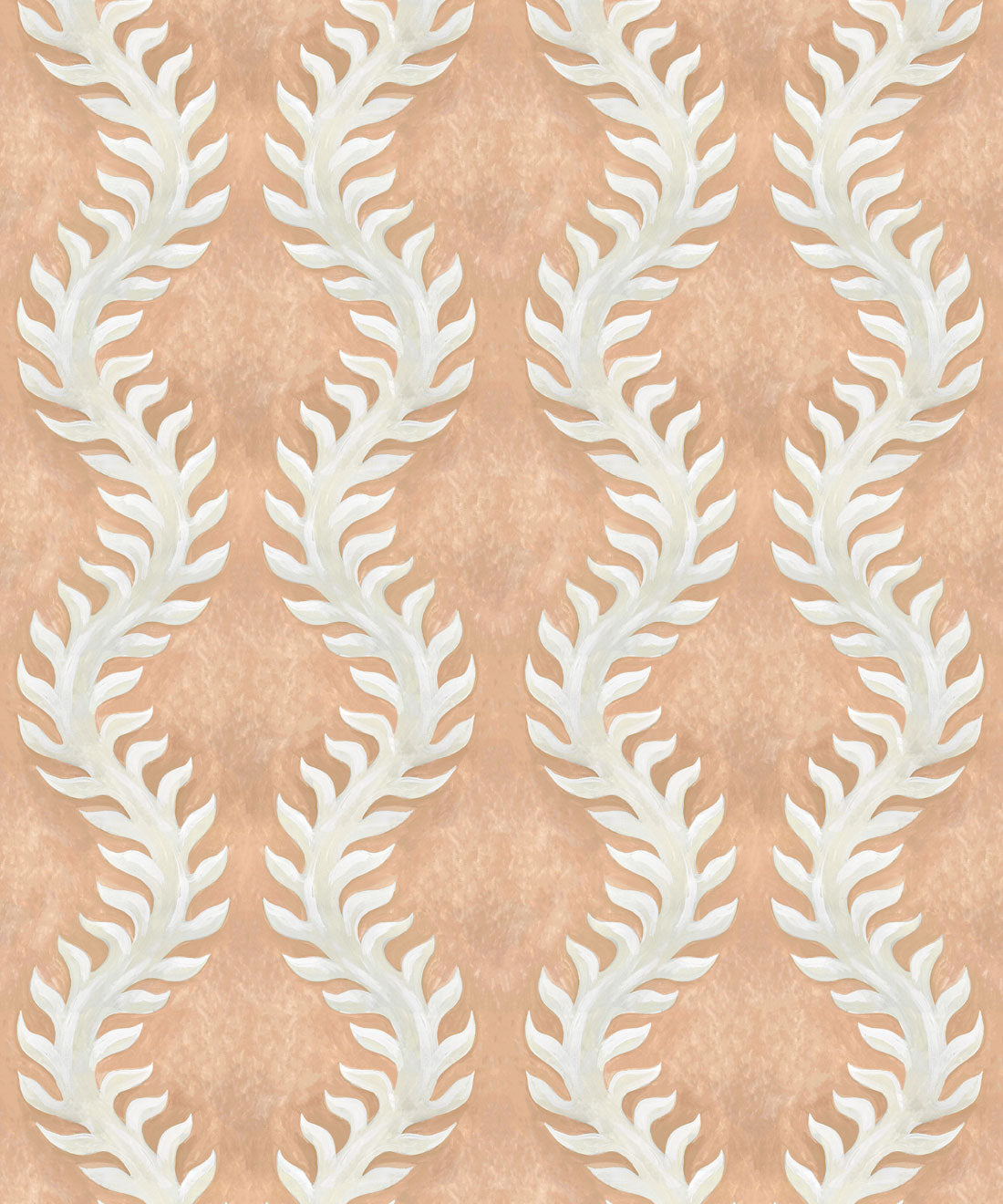 Fern Wallpaper, Salmon