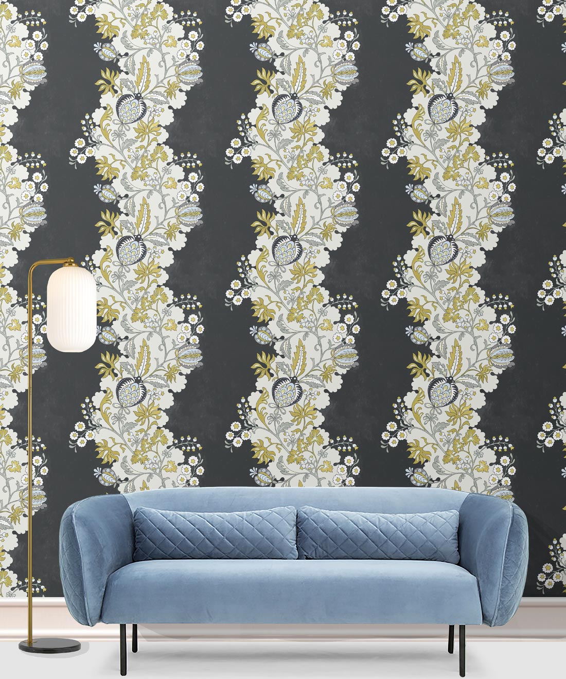 Pomegranate Wallpaper, Charcoal