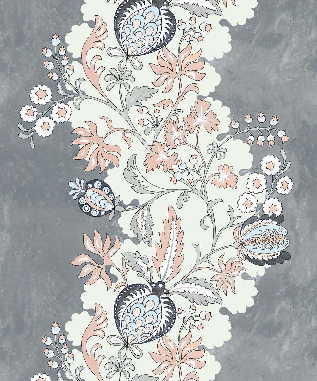 Pomegranate Wallpaper, Dusty Pink