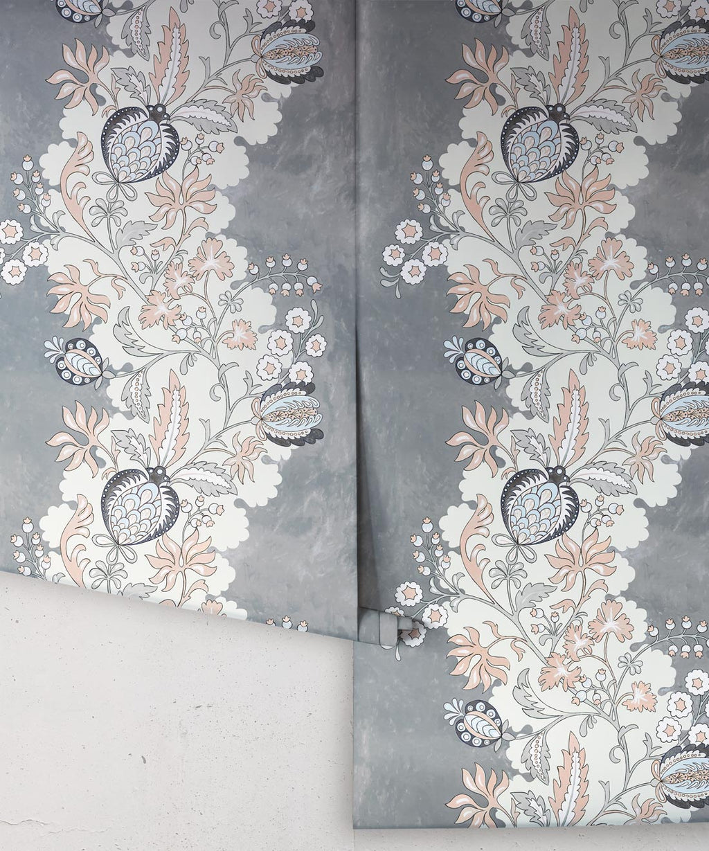 Pomegranate Wallpaper, Dusty Pink