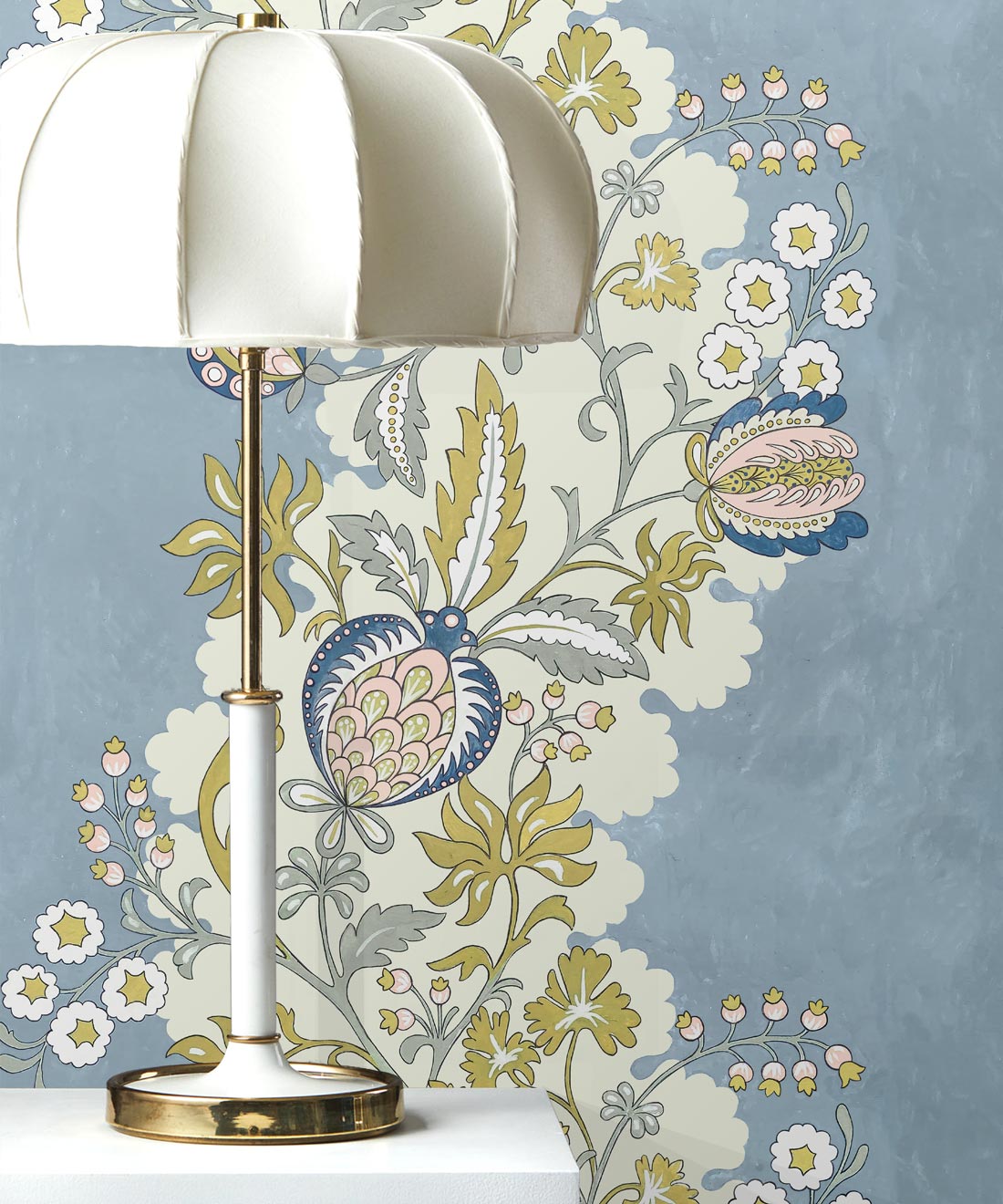 Pomegranate Wallpaper, French Blue