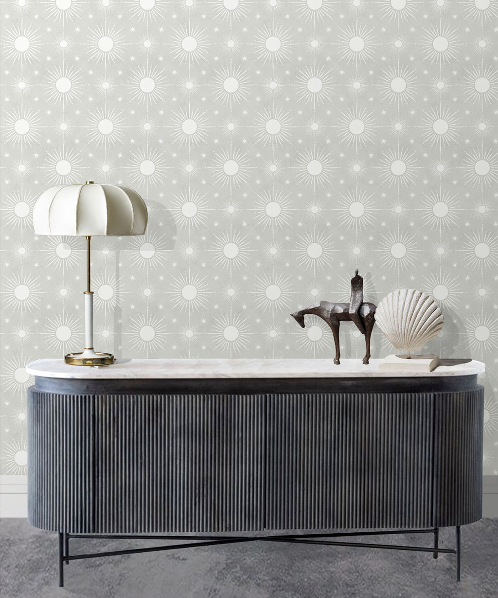 Sun Light Star Bright Wallpaper, Beige