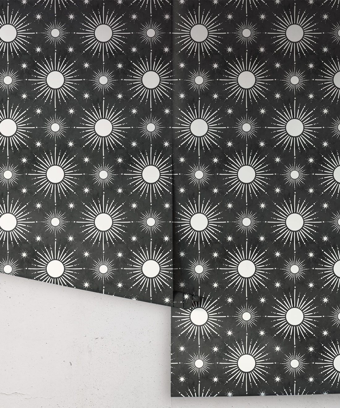 Sun Light Star Bright Wallpaper, Charcoal
