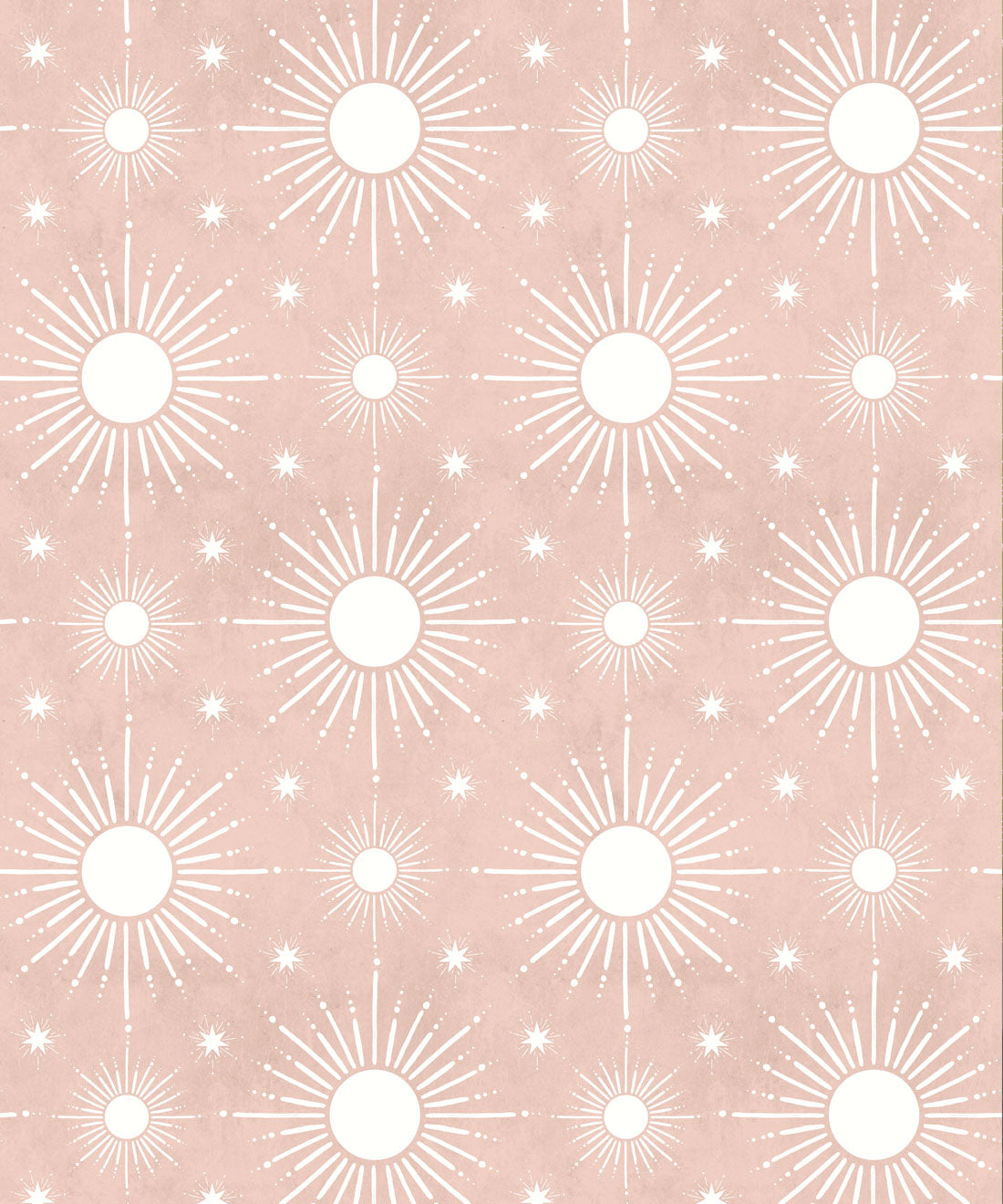 Sun Light Star Bright Wallpaper, Dusty Pink