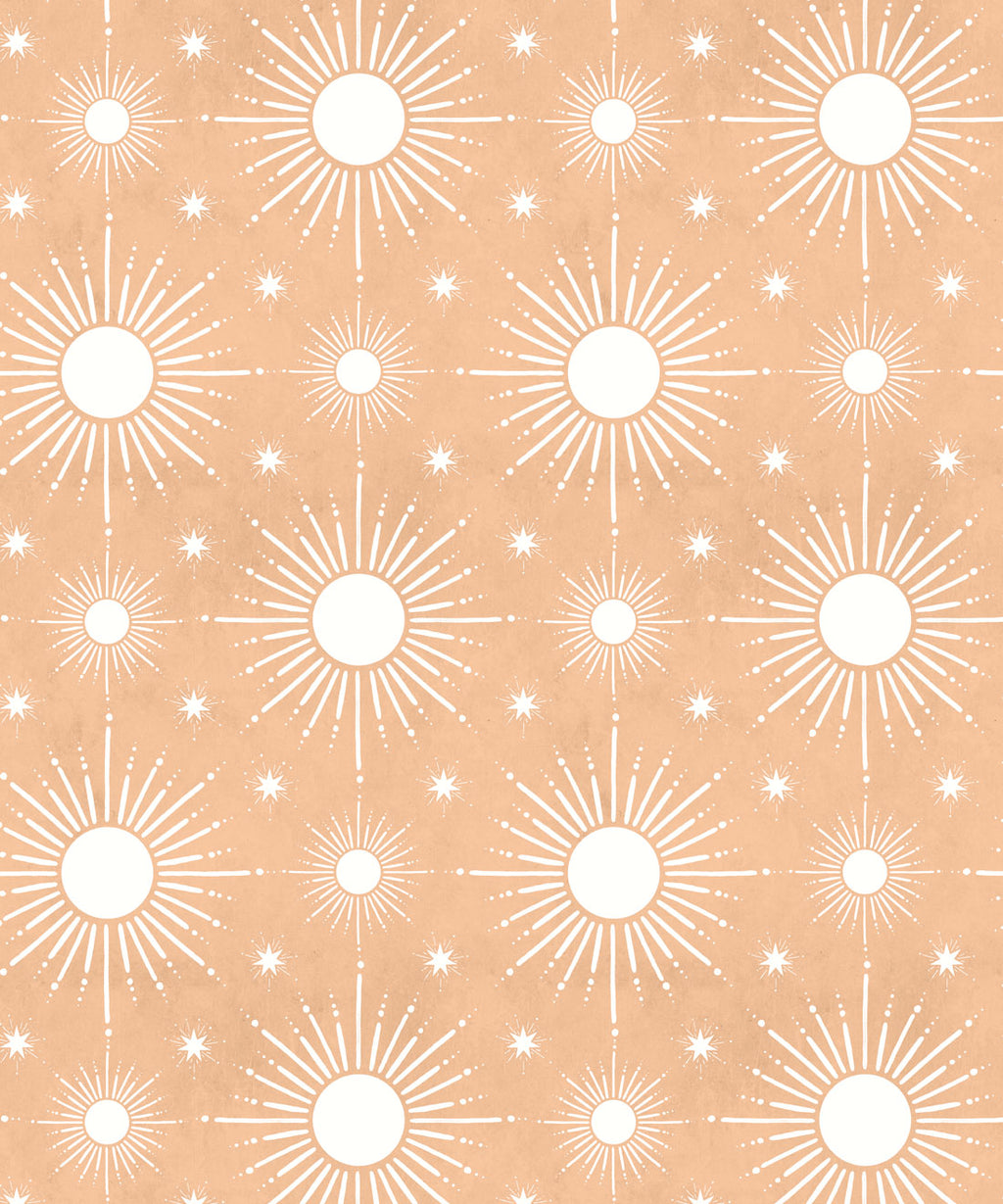 Sun Light Star Bright Wallpaper, Salmon