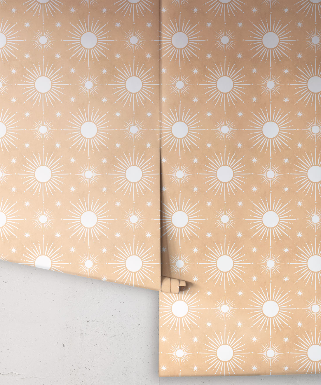 Sun Light Star Bright Wallpaper, Salmon