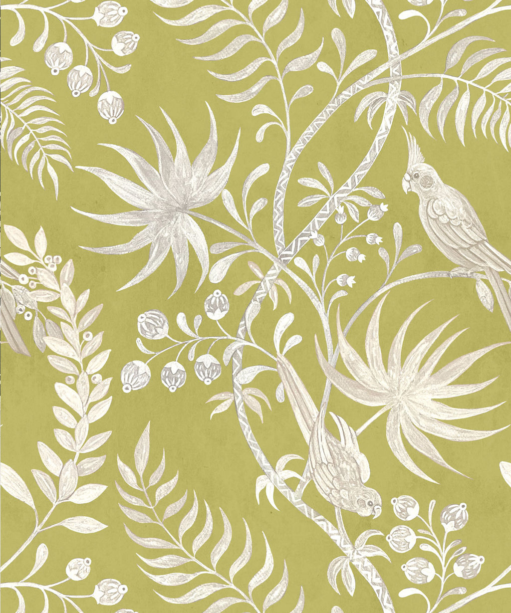Tropicana Wallpaper, Chartreuse