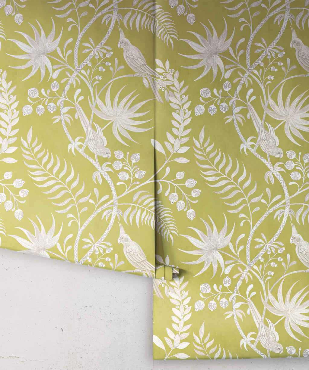 Tropicana Wallpaper, Chartreuse