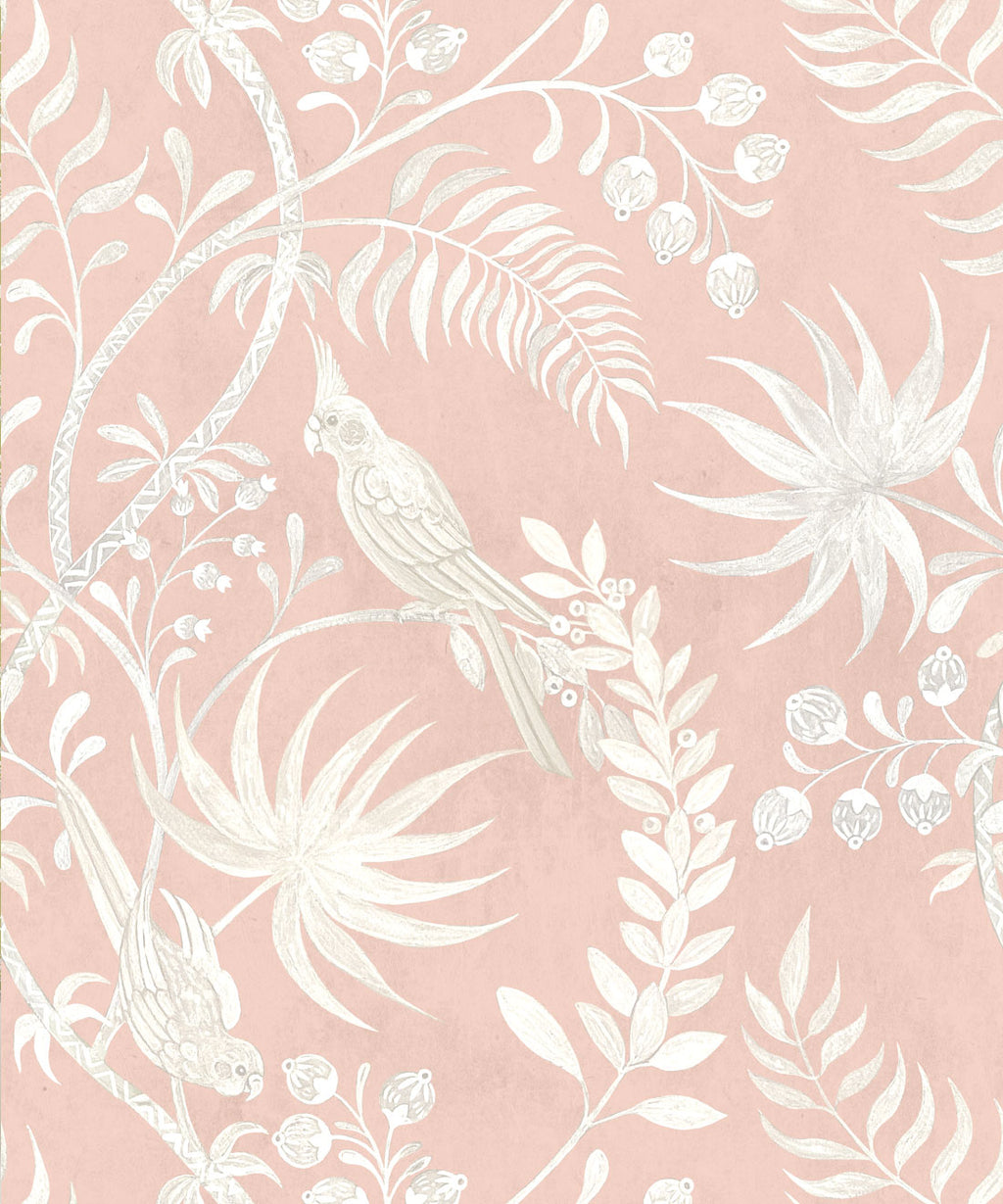 Tropicana Wallpaper, Dusty Pink