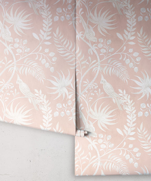 Tropicana Wallpaper, Dusty Pink