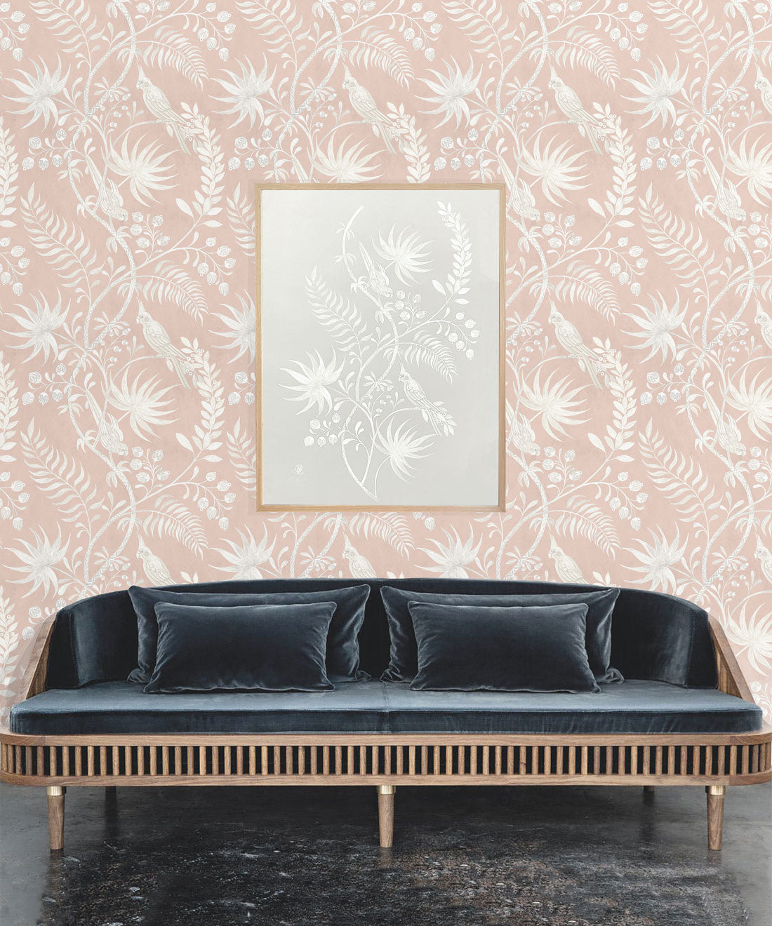Tropicana Wallpaper, Dusty Pink