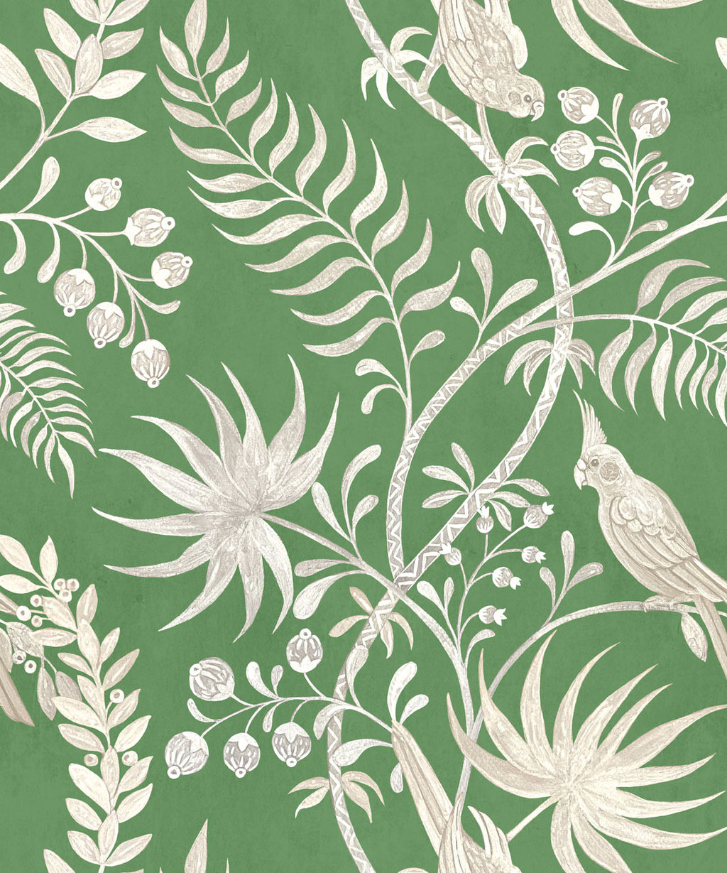 Tropicana Wallpaper, Fern Green