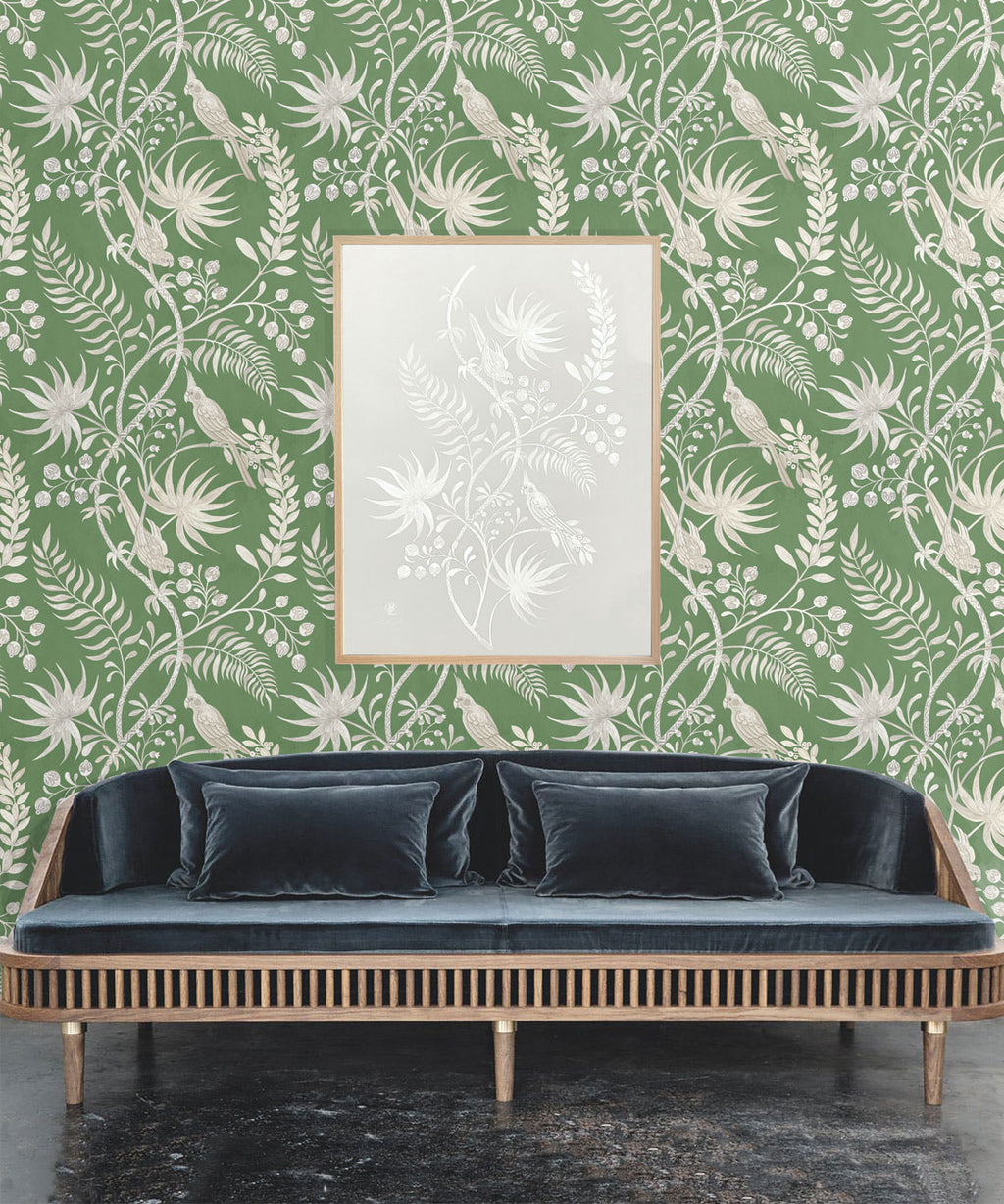 Tropicana Wallpaper, Fern Green