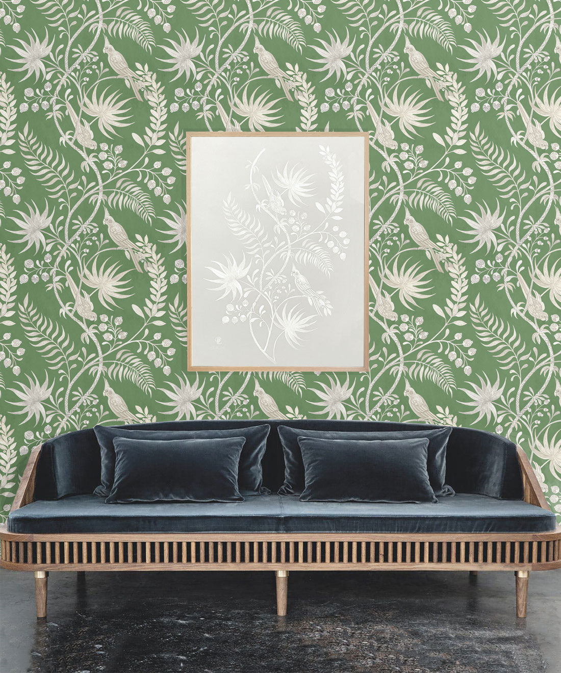 Tropicana Wallpaper, Fern Green