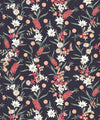 Bottlebrush Wallpaper, Charcoal