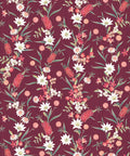 Bottlebrush Wallpaper, Maroon
