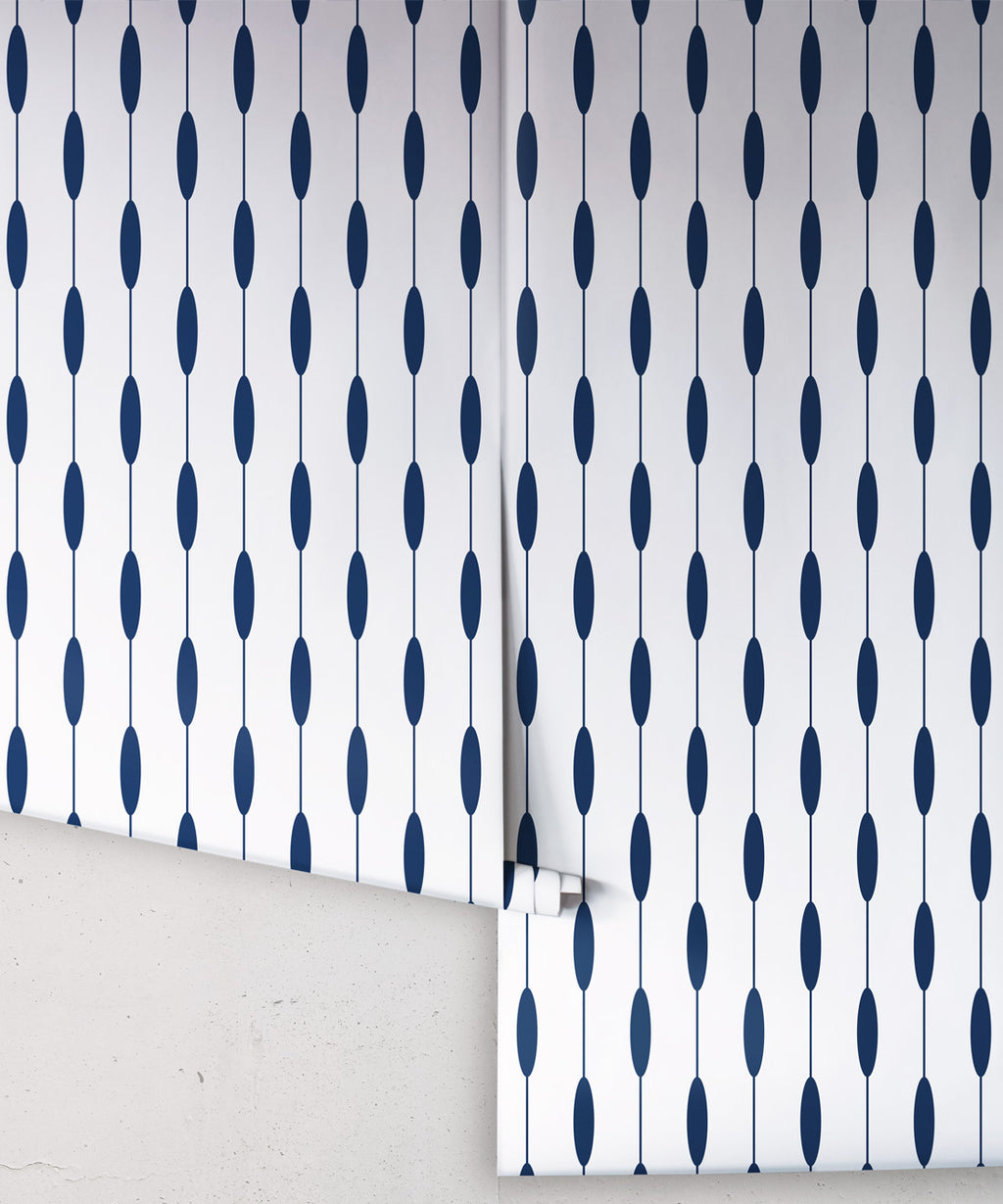 Bowline Wallpaper, Navy