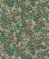 County Flowers Wallpaper, Avocado