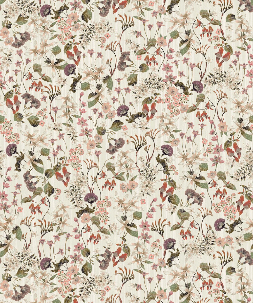 County Flowers Wallpaper, Neutral