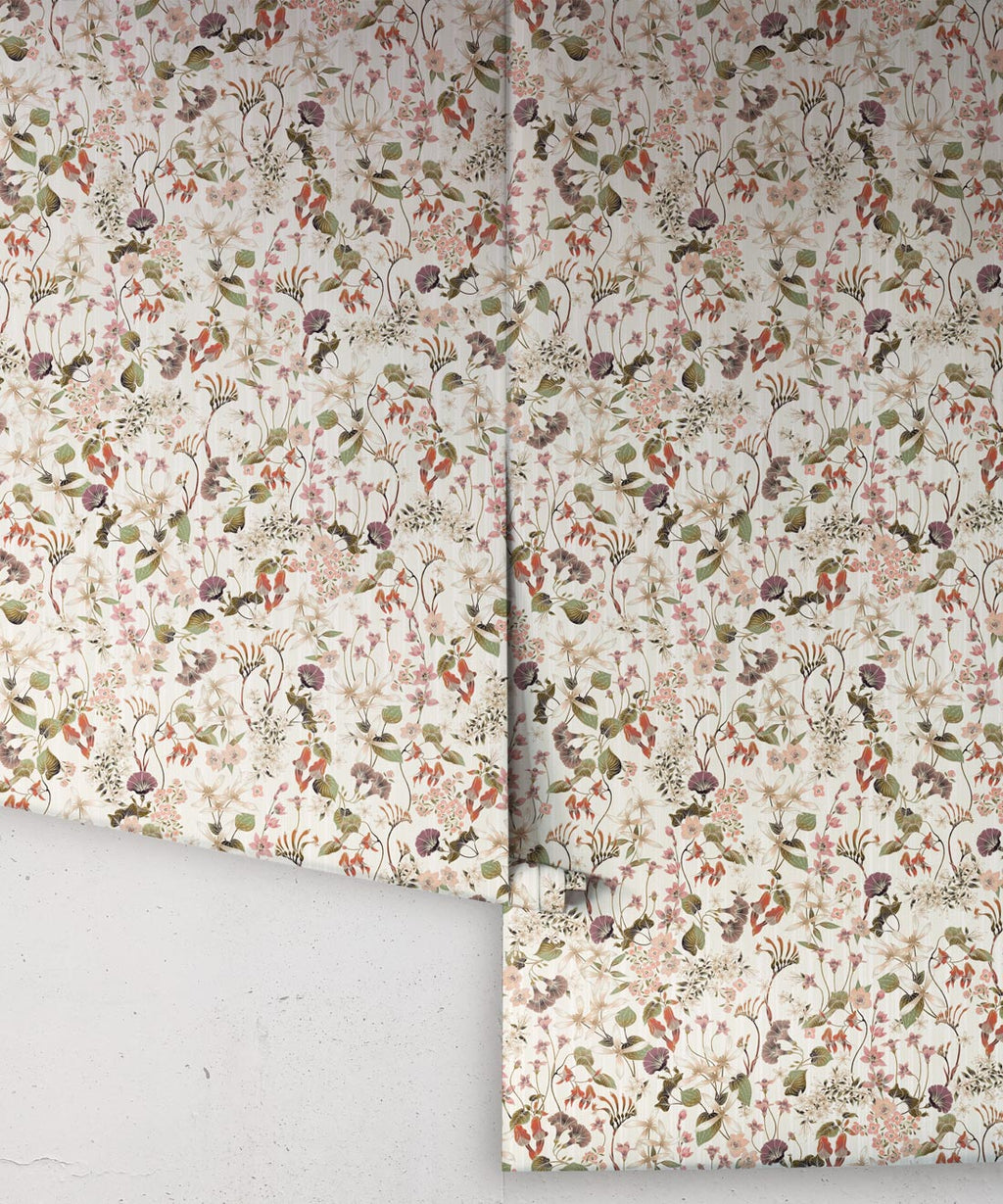 County Flowers Wallpaper, Neutral