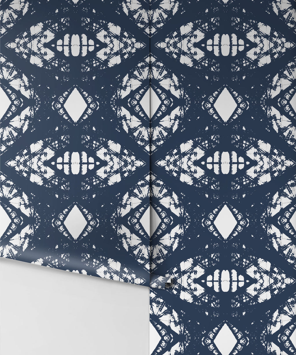 Esther Wallpaper, Navy