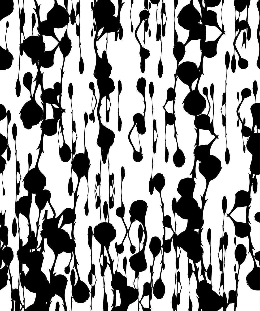 Floss Delight Wallpaper, Black