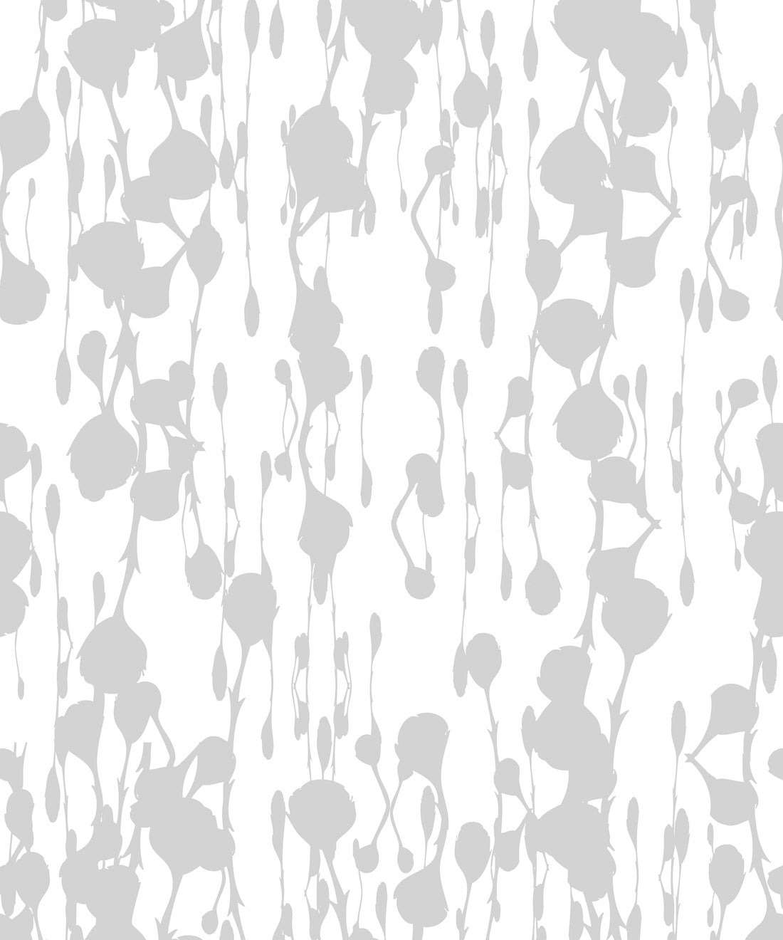 Floss Delight Wallpaper, Grey