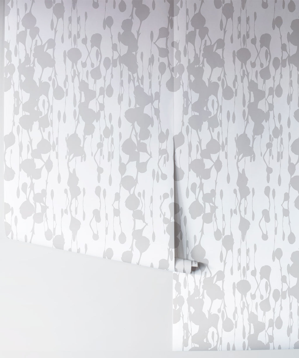 Floss Delight Wallpaper, Grey
