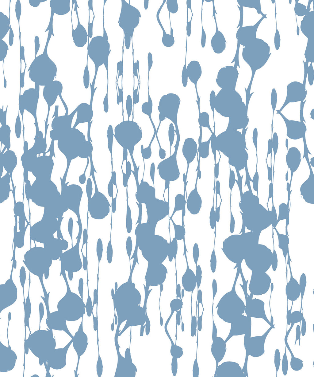 Floss Delight Wallpaper, Pale Blue