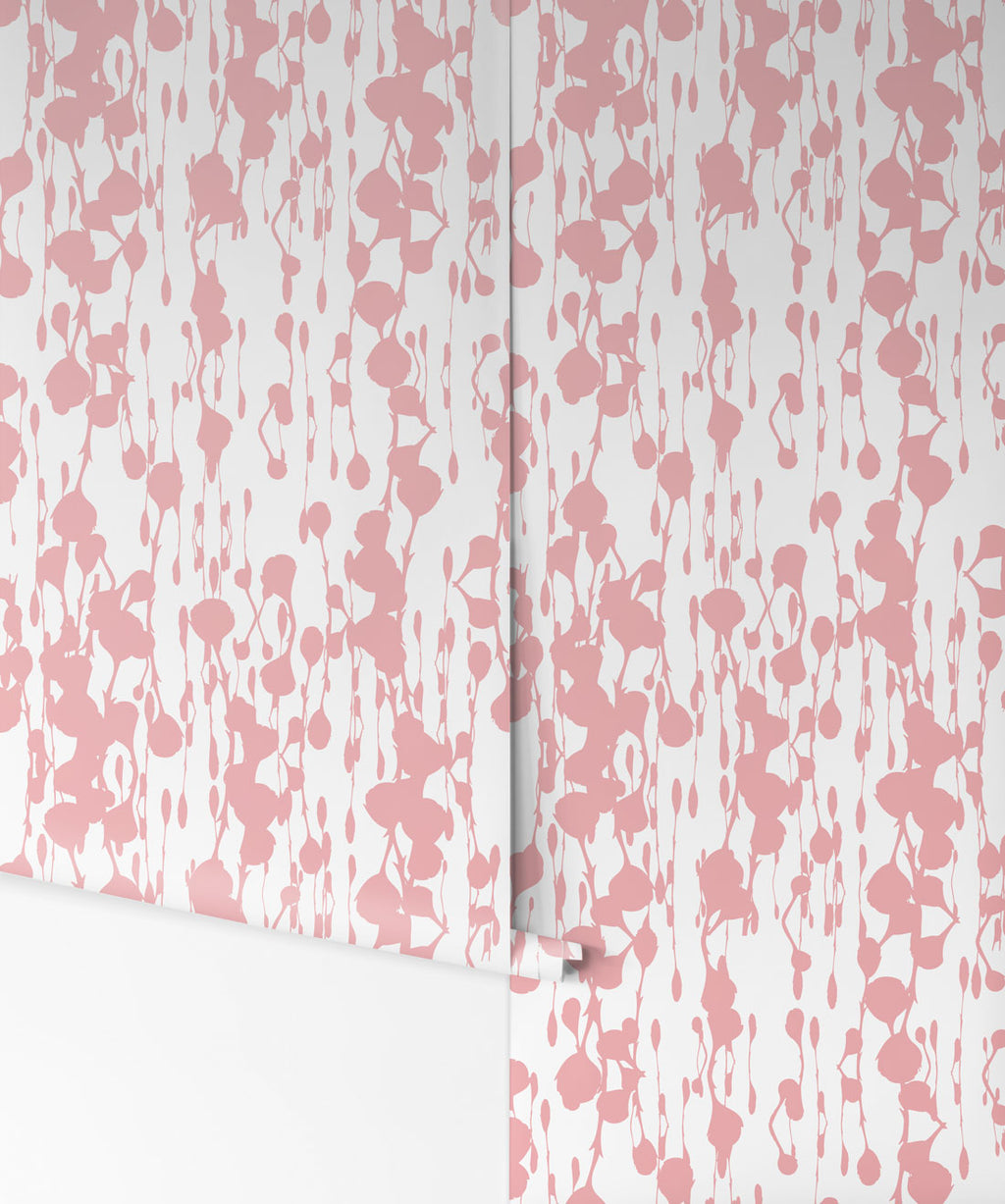 Floss Delight Wallpaper, Quartz Pink