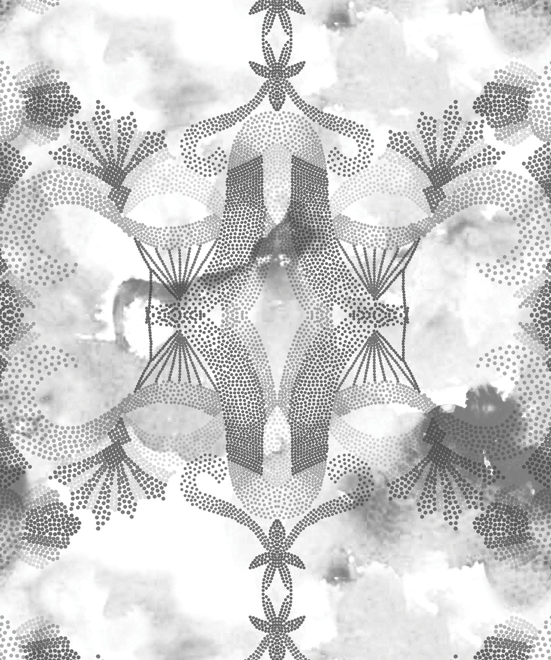 Gadara Wallpaper, Charcoal