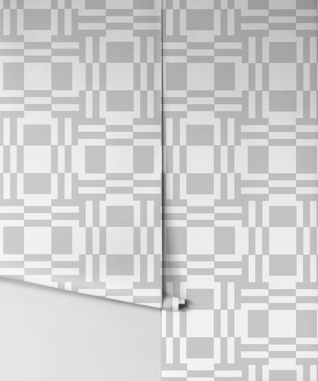 Labyrinth of Mirrors Wallpaper, Grey