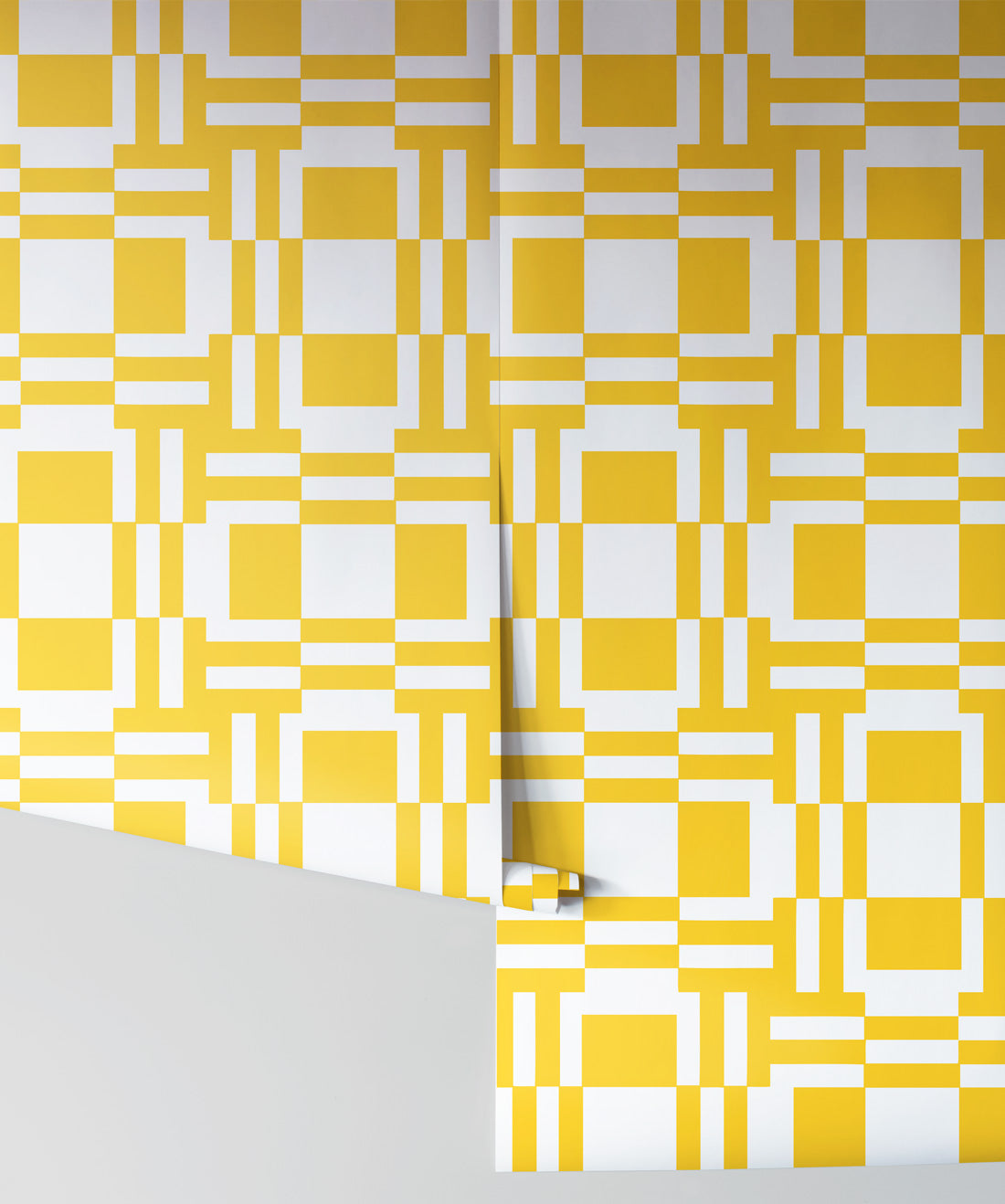 Labyrinth of Mirrors Wallpaper, Yellow