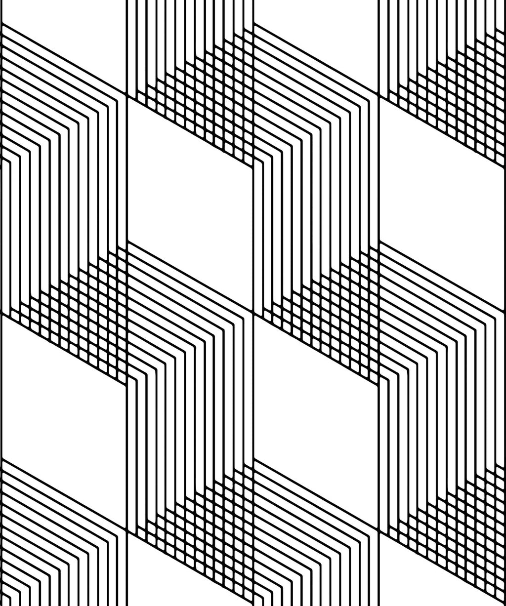Origami Wallpaper, Black