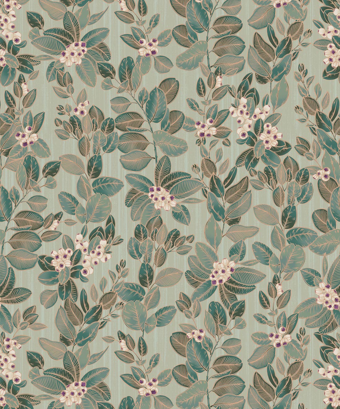 Eucalyptus Wallpaper, Pale Green