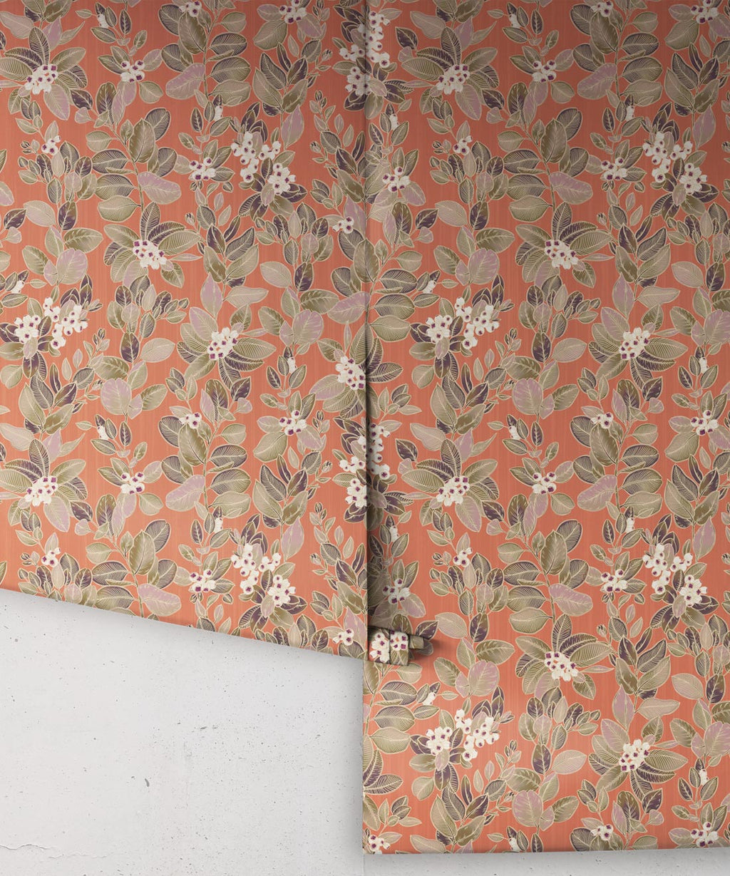 Eucalyptus Wallpaper, Terracotta