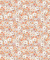 Flannel Flowers Wallpaper, Burnt Orange